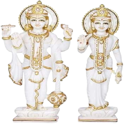 Lakshmi Narayan Marble Statue