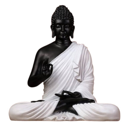 Marble Buddha Statue Pure Black